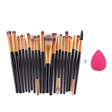 MAANGE 20pcs Makeup Brushes Set Powder Foundation Eyeshadow Eyeliner Lip Brush Tool + Sponge Beush S1