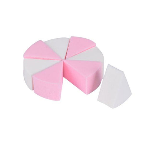 4pc White and Pink Makeup Soft Sponge Blender Blending Powder Smooth Puff Flawless Beauty