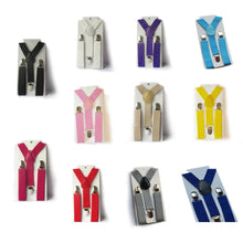 Boys Girls Kid Children Clip on Y Back Elastic Suspenders Slim Adjustable Braces Tirantes