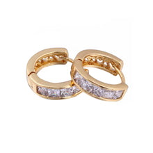 18K Real Gold Plated Cupid Love Heart Hollow Hoop Earrings Design Colorful White Earrings Women Jewelry
