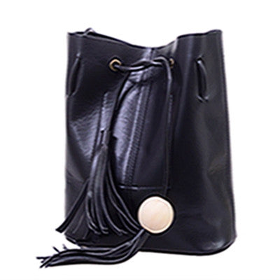 4 Color Woman Handbag Allmatch Bucket Bag PU LeathOne ShouldCrossbody Women'HandbagBolsa Feminina