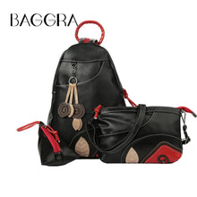 3 Women Backpack Set PU Leather Leaf Applique Schoolbag for Teenagers Girls Student Travel Bag Black Mochilas Escolares