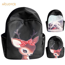3D AnimalBackpackBlack Casual Schoolbagfor TeenagGirl Boy Waterproof Nylon 3D Pet Dog Backpack Mochila Feminina