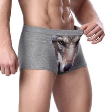 3D Wolf Eagle Underwear Men Cotton Boxer Cartoon Panties Ucrotch Animal Print Shorts Calzoncillos Homme