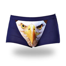 3D Wolf Eagle Underwear Men Cotton Boxer Cartoon Panties Ucrotch Animal Print Shorts Calzoncillos Homme