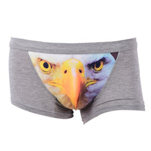 3D Wolf Eagle Underwear Men Cotton Boxer Cartoon Panties Ucrotch Animal Print Shorts Calzoncillos Homme