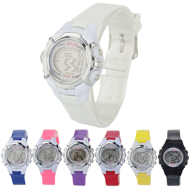 Boys Girls Digital Wrist Watches Silicone Relojs Children LED Quartz Alarm Date Sports Wrist Watch