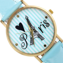 4 Colors Fashion Leather strap Anchor GENEVA Watches Women Dress Watches
