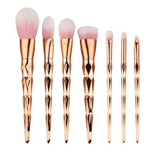 7pc Make Up Foundation Eyebrow Eyeliner Blush Cosmetic Concealer Brushes Professional Foundation Powder Brush Kit Set