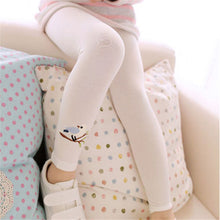 2-7Years Baby Cotton Embroidery Bird Warm Stretchy Leggings Trousers