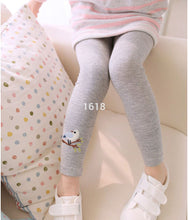 2-7Years Baby Cotton Embroidery Bird Warm Stretchy Leggings Trousers