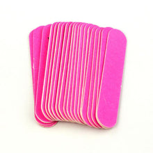 20pc Pink Nail Art Manicure Buffer Buffing Sanding Files Crescent Sandpaper Grit