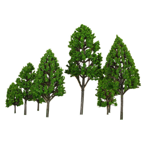 12Pcs Poplar Tree Model Architectural Model for Train Layout Garden Scenery Scene Landscape Handcrafted Trees Model