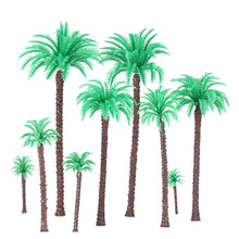 14 Pcs Coconut Palm Trees Model for Railroad Layout Landscape Scenery Diorama Miniatures Tree Model Architectural Model
