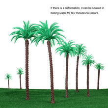 14 Pcs Coconut Palm Trees Model for Railroad Layout Landscape Scenery Diorama Miniatures Tree Model Architectural Model