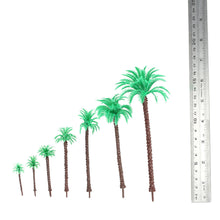 14 Pcs Coconut Palm Trees Model for Railroad Layout Landscape Scenery Diorama Miniatures Tree Model Architectural Model
