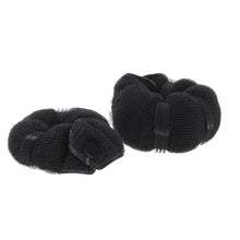 2Pcs Black Magic Style DIY Tools Bun Maker Hair Styling Rolling Tool Fastener Tape Fixing Strap Hair Band