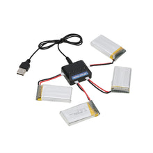 4pcs 1200mAh RC Lipo Battery 37V with 4 in 1 Charger Set for Syma X5SW X5SC RC Quadcopter Parts