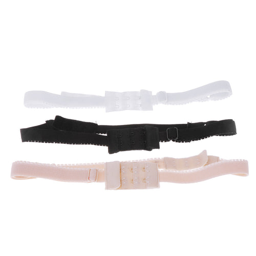 3Pcs Woman Low Back Backless Bra Strap Extender Adapter Crossed Belt for Party Evening Dress
