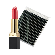 12-ColorMakeup Matte Lipstick Lip Gloss Pencil Long Lasting lipgloss+One-Time 50pc Black Lip Gloss Brush