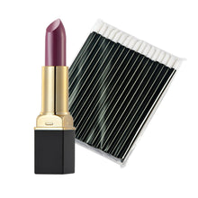12-ColorMakeup Matte Lipstick Lip Gloss Pencil Long Lasting lipgloss+One-Time 50pc Black Lip Gloss Brush