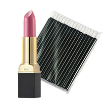 12-ColorMakeup Matte Lipstick Lip Gloss Pencil Long Lasting lipgloss+One-Time 50pc Black Lip Gloss Brush