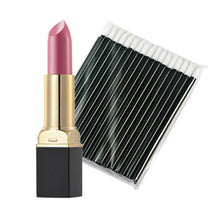 12-ColorMakeup Matte Lipstick Lip Gloss Pencil Long Lasting lipgloss+One-Time 50pc Black Lip Gloss Brush
