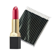 12-ColorMakeup Matte Lipstick Lip Gloss Pencil Long Lasting lipgloss+One-Time 50pc Black Lip Gloss Brush