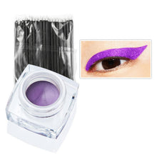 12 ColorsMakeup Long-lasting Multi-color Eyeliner Cream Combination Eyeliner+50pc Eyeliner Brush Cosmetic Tools
