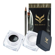 2pc Eye Liner Brushes Waterproof Eyeliner Pearlescent Matte Eye Liner Make Up Brush Set Kit