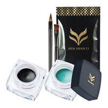 2pc Eye Liner Brushes Waterproof Eyeliner Pearlescent Matte Eye Liner Make Up Brush Set Kit