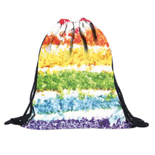 16 Color Unisex Smiley Emoji Face Backpacks 3D Printing Bags Drawstring Backpack For Teenagers Shoulder Bag