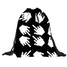 16 Color Unisex Smiley Emoji Face Backpacks 3D Printing Bags Drawstring Backpack For Teenagers Shoulder Bag