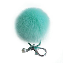 18 Fluffy Ball Keychain Cute Simulation Rabbit Fur Ball Key Chain For Car Key Ring Car Ornaments Bag Pendant key ring