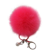 18 Fluffy Ball Keychain Cute Simulation Rabbit Fur Ball Key Chain For Car Key Ring Car Ornaments Bag Pendant key ring