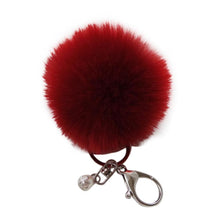 18 Fluffy Ball Keychain Cute Simulation Rabbit Fur Ball Key Chain For Car Key Ring Car Ornaments Bag Pendant key ring