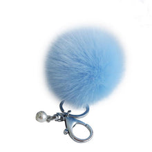 18 Fluffy Ball Keychain Cute Simulation Rabbit Fur Ball Key Chain For Car Key Ring Car Ornaments Bag Pendant key ring