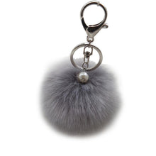 18 Fluffy Ball Keychain Cute Simulation Rabbit Fur Ball Key Chain For Car Key Ring Car Ornaments Bag Pendant key ring