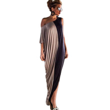 100% Women Casual Loose Off Shoulder Long Maxi Dress plus size office dress