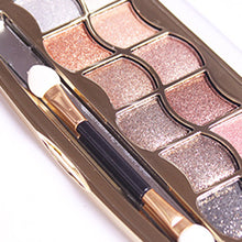 12 colors diamond bright colorful eye shadow super flash paleta de maquiagem Glitter eyeshadow with brush makeup