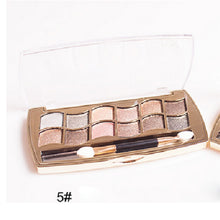 12 colors diamond bright colorful eye shadow super flash paleta de maquiagem Glitter eyeshadow with brush makeup