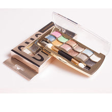 12 colors diamond bright colorful eye shadow super flash paleta de maquiagem Glitter eyeshadow with brush makeup