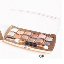 12 colors diamond bright colorful eye shadow super flash paleta de maquiagem Glitter eyeshadow with brush makeup