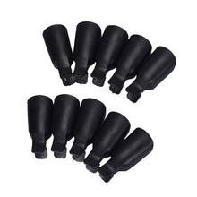 10pc Wearable Acrylic Plastic Nail Art Soak Off Cap Clip UV Gel Polish Remover Wrap Tool Fast Shipping