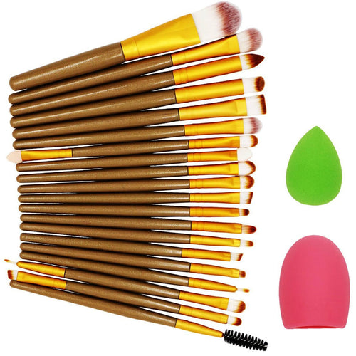22pc Makeup Brush Makeup Sponge Makeup Brush Cleaner Foundation Brush makeup brushes professional Tools Set