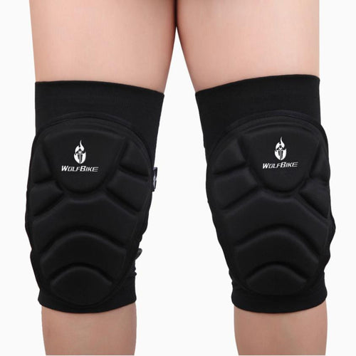 2pc Breathable Elastic Outdoor Sports Knee Pads Wolfbike Knee Pads Football Basketball Leg Sleeve Knee Protector