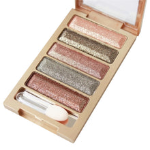 5 Colors Diamond pigment makeup eyeshadow pallette to eye kit maquiagem eye shadow beauty naked pallette