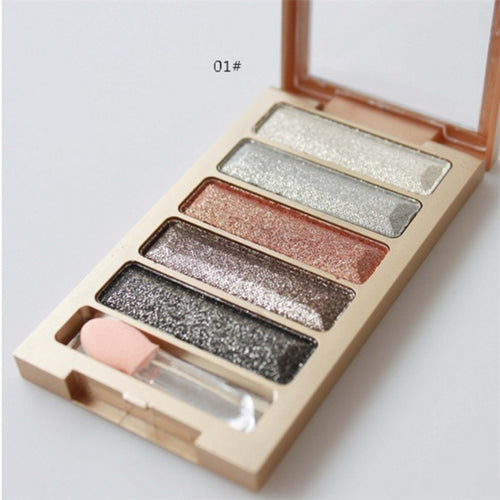 5 Colors Diamond pigment makeup eyeshadow pallette to eye kit maquiagem eye shadow beauty naked pallette