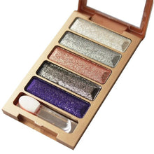 5 Colors Diamond pigment makeup eyeshadow pallette to eye kit maquiagem eye shadow beauty naked pallette