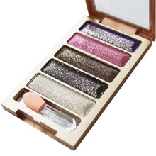 5 Colors Diamond pigment makeup eyeshadow pallette to eye kit maquiagem eye shadow beauty naked pallette